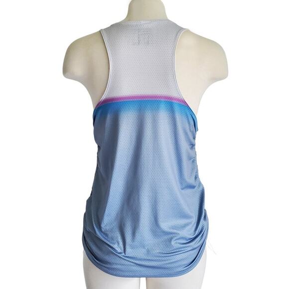 Lucky In Love Tennis Ruched Drawstring Ventilated Fabric Loose Fit Blue Size S - Picture 2 of 13
